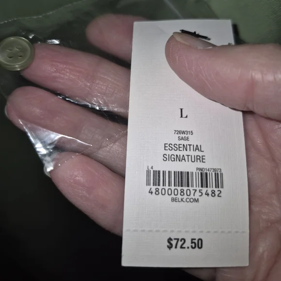 CROWN & IVY 100% LYOCELL Button-Up Shirt - Picture 8 of 10